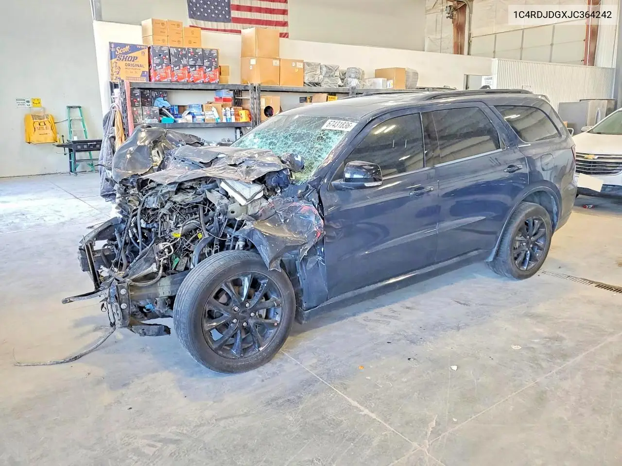 DODGE DURANGO 2018, VIN 1C4RDJDGXJC364242