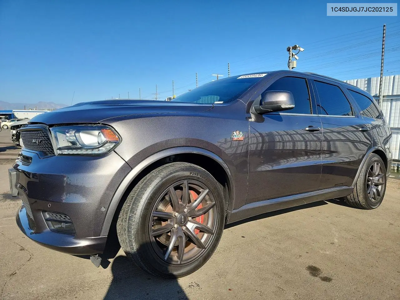 DODGE DURANGO 2018, VIN 1C4SDJGJ7JC202125
