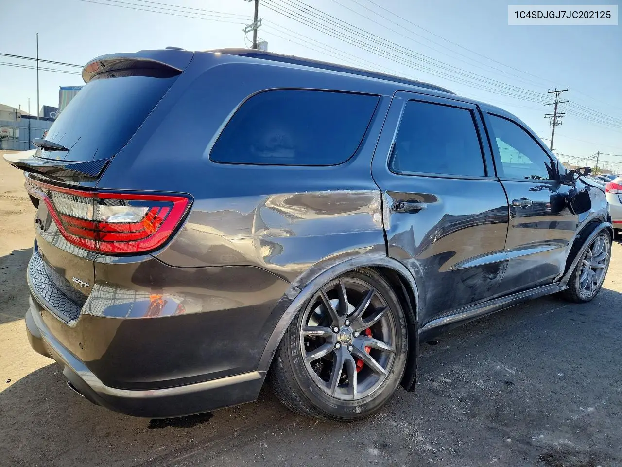 2018 DODGE DURANGO VIN 1C4SDJGJ7JC202125 — фото 3