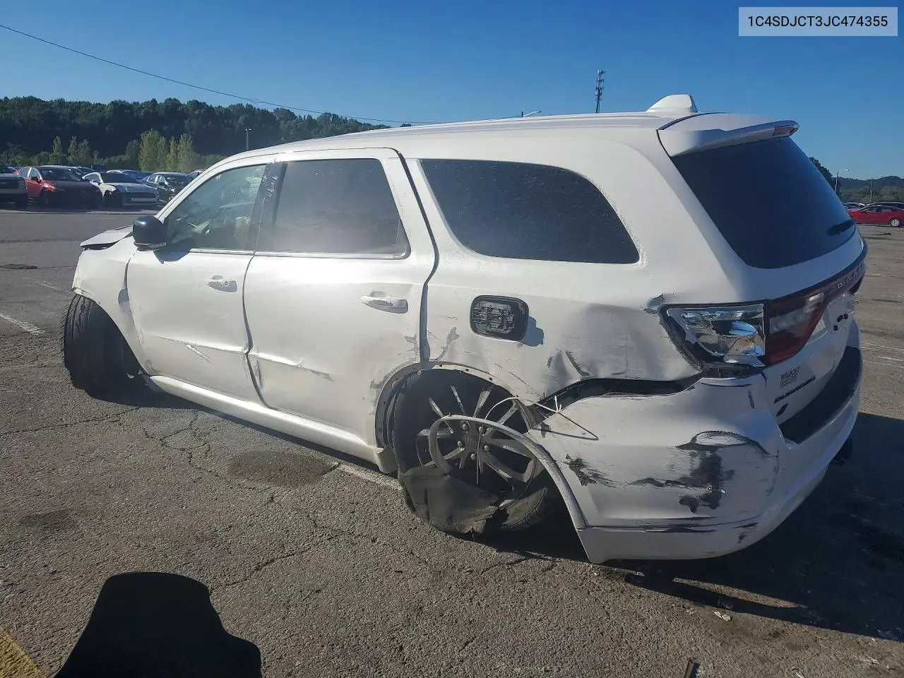 2018 DODGE DURANGO VIN 1C4SDJCT3JC474355 — фото 2