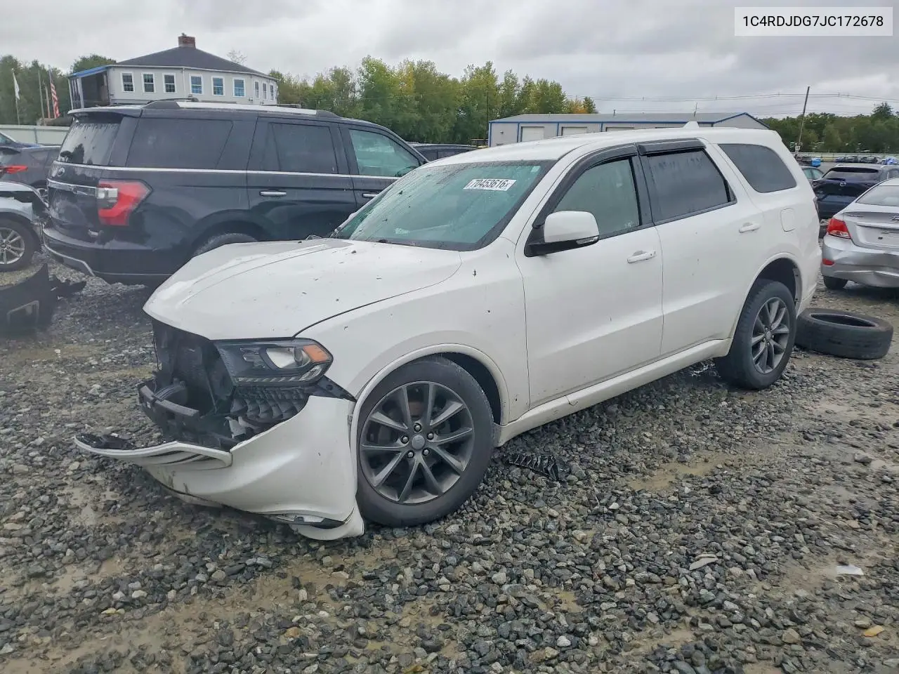 DODGE DURANGO 2018, VIN 1C4RDJDG7JC172678