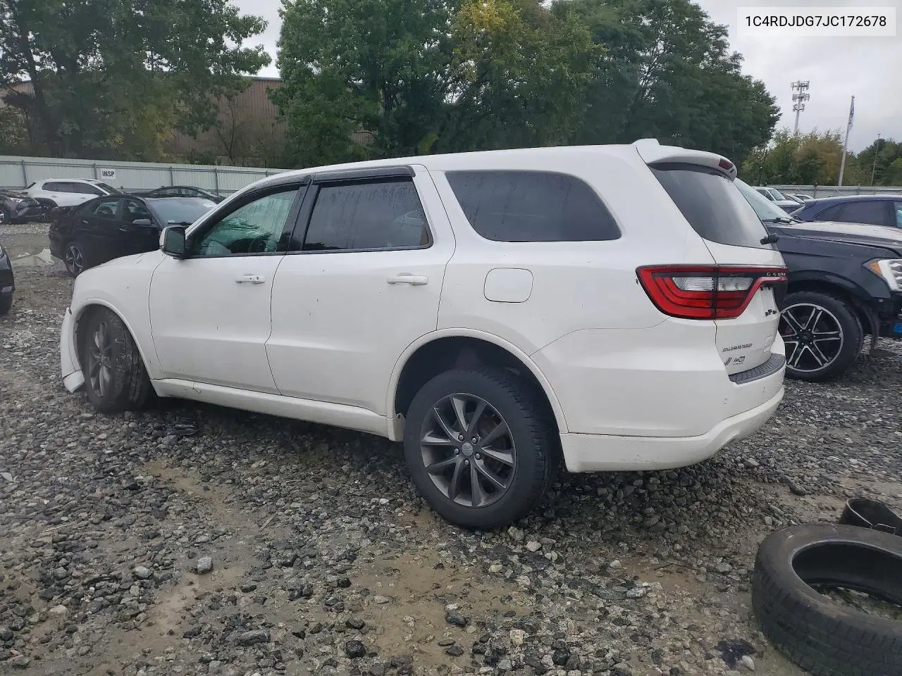 2018 DODGE DURANGO VIN 1C4RDJDG7JC172678 — фото 2