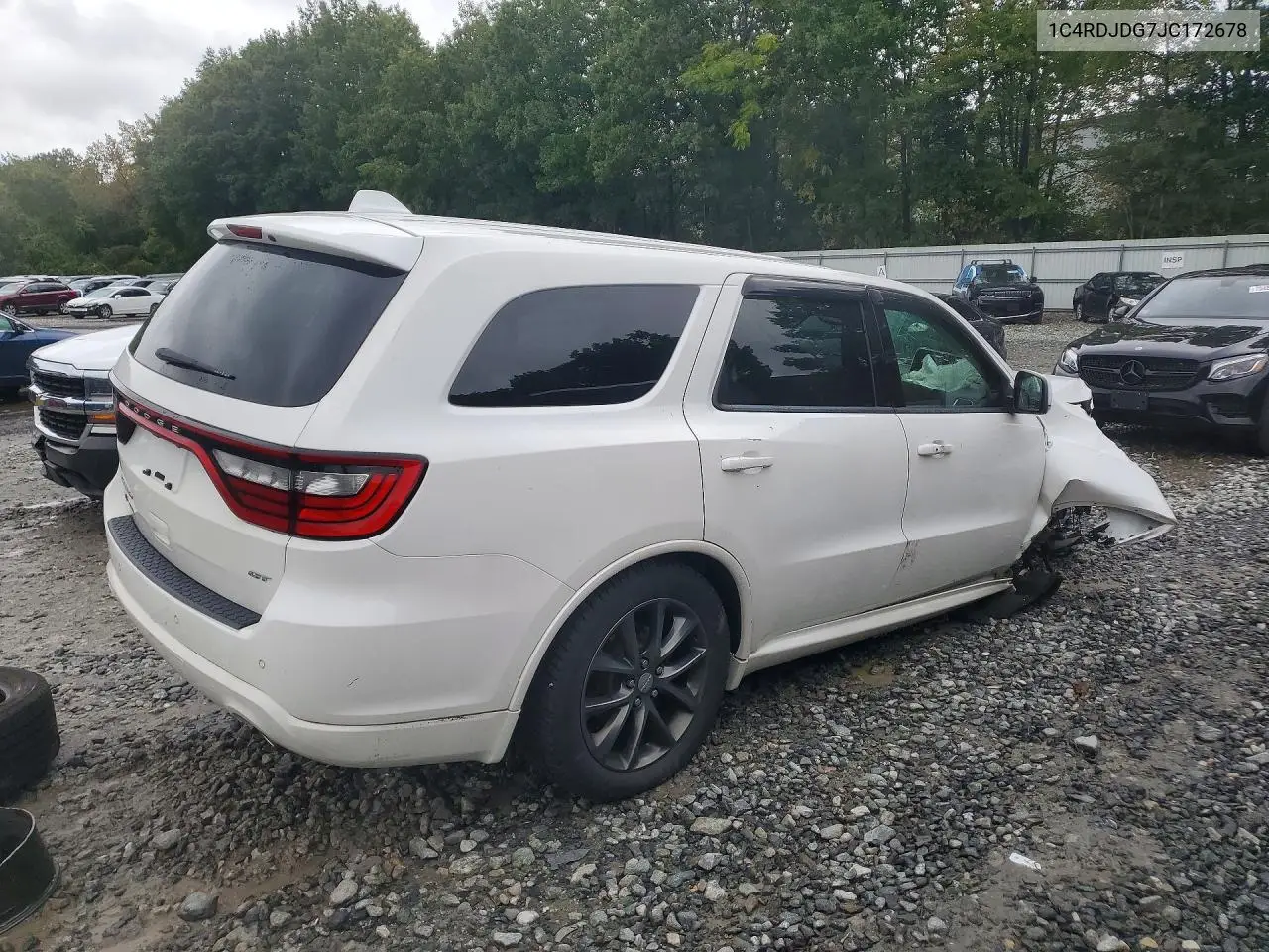 2018 DODGE DURANGO VIN 1C4RDJDG7JC172678 — фото 3