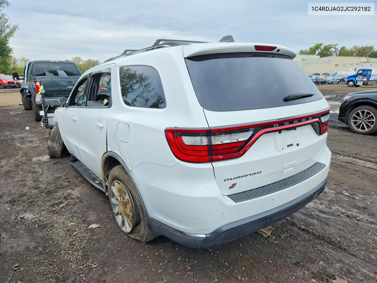 2018 DODGE DURANGO VIN 1C4RDJAG2JC292182 — фото 2