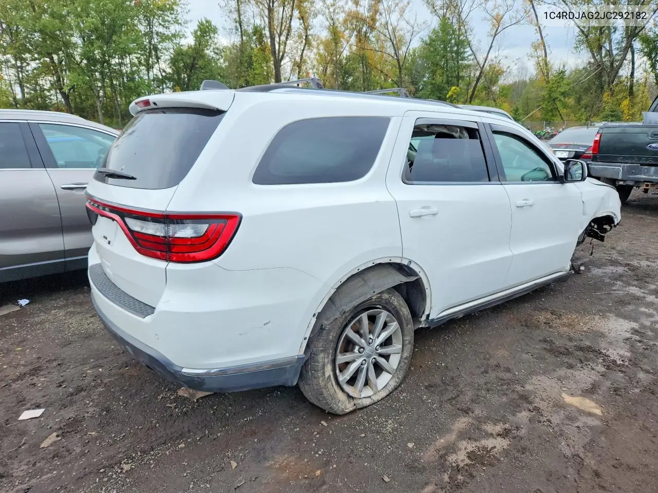 2018 DODGE DURANGO VIN 1C4RDJAG2JC292182 — фото 3