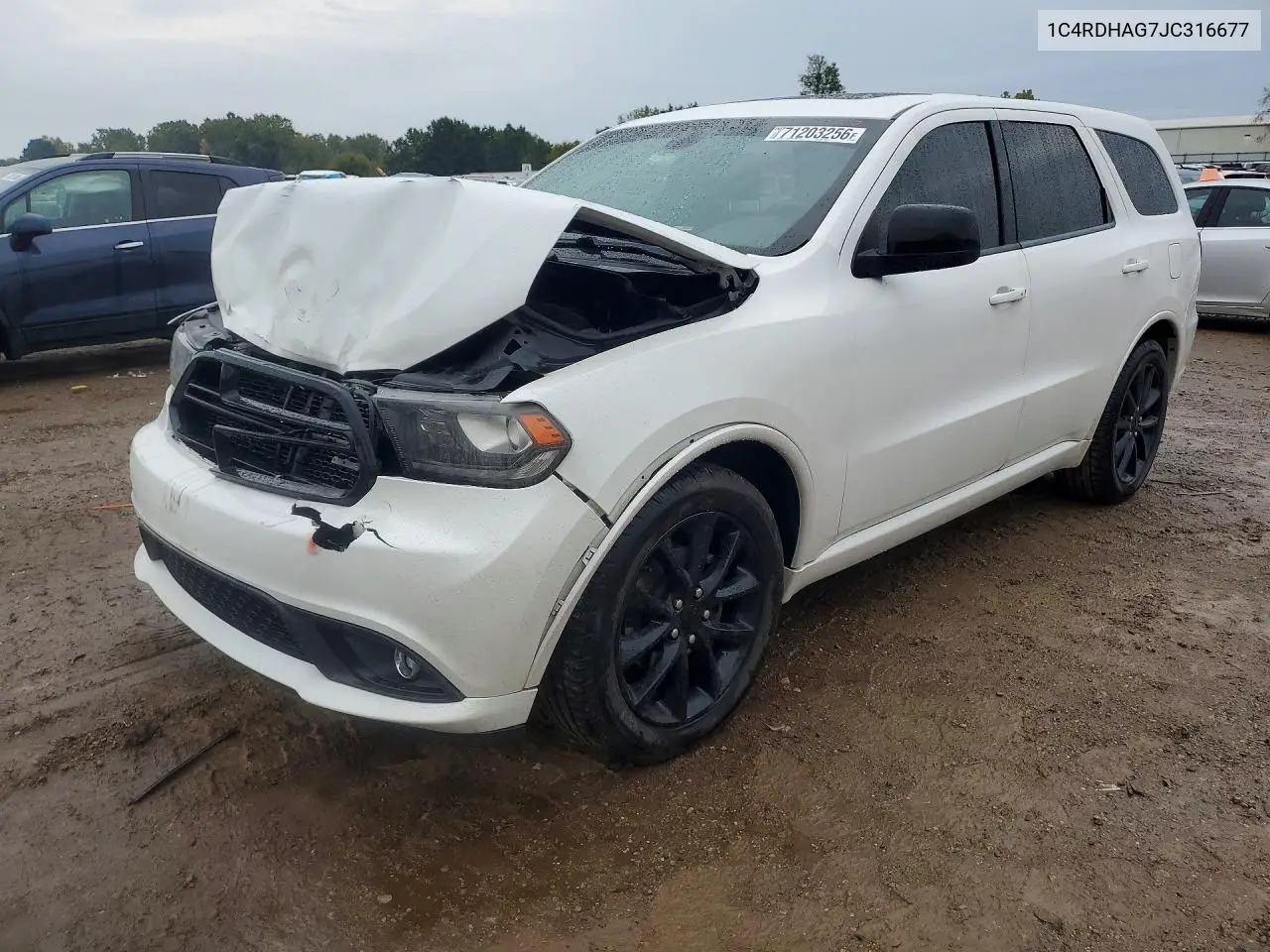 DODGE DURANGO 2018, VIN 1C4RDHAG7JC316677
