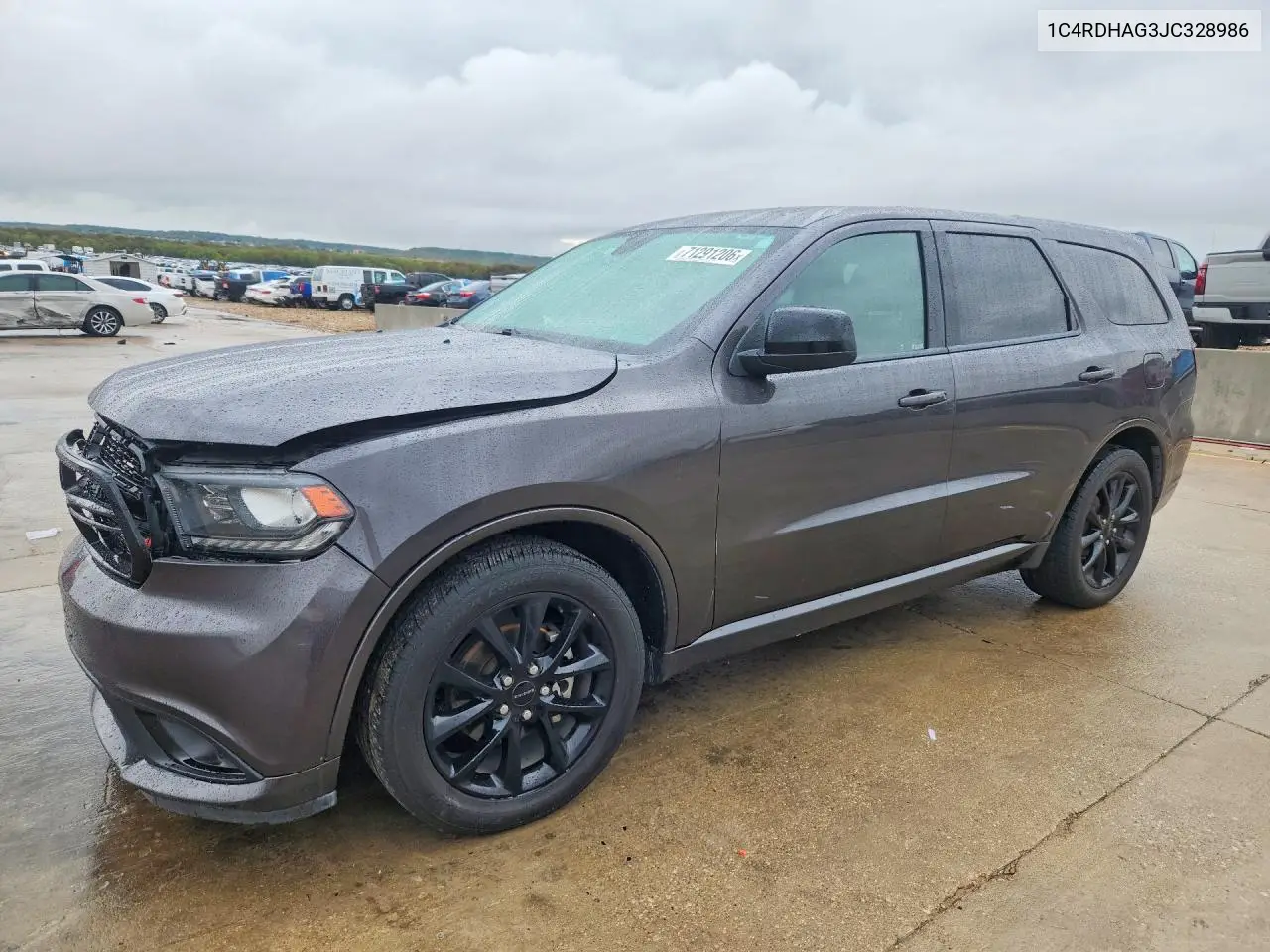 DODGE DURANGO 2018, VIN 1C4RDHAG3JC328986