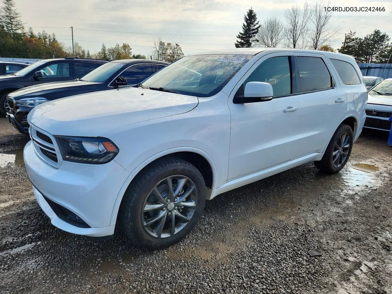 DODGE DURANGO 2018, VIN 1C4RDJDG3JC242466