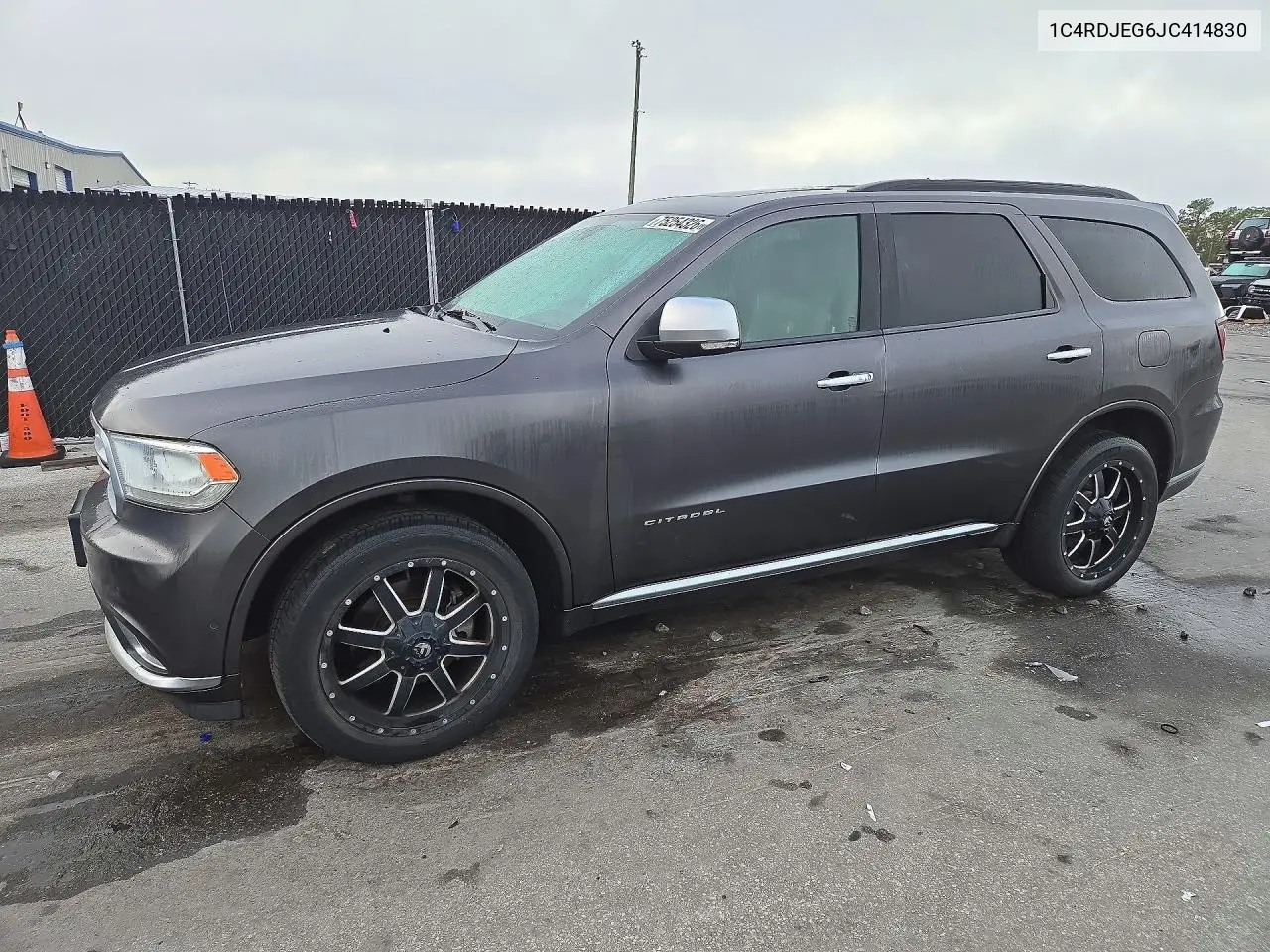 DODGE DURANGO 2018, VIN 1C4RDJEG6JC414830