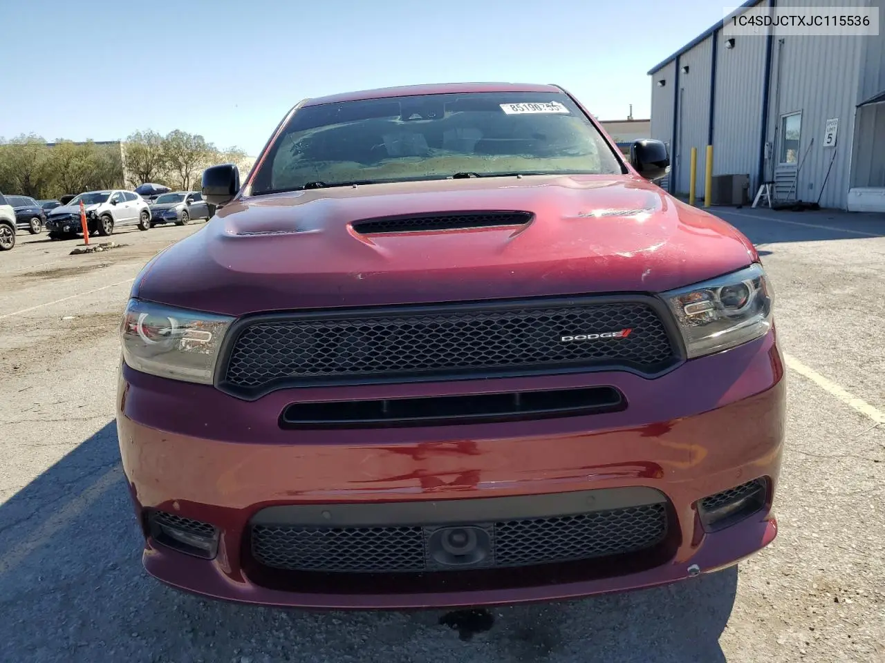 2018 DODGE DURANGO VIN 1C4SDJCTXJC115536 — фото 5