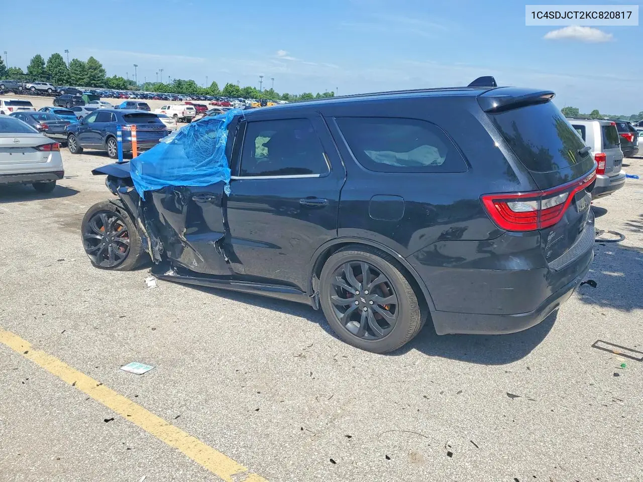 2019 DODGE DURANGO VIN 1C4SDJCT2KC820817 — фото 2