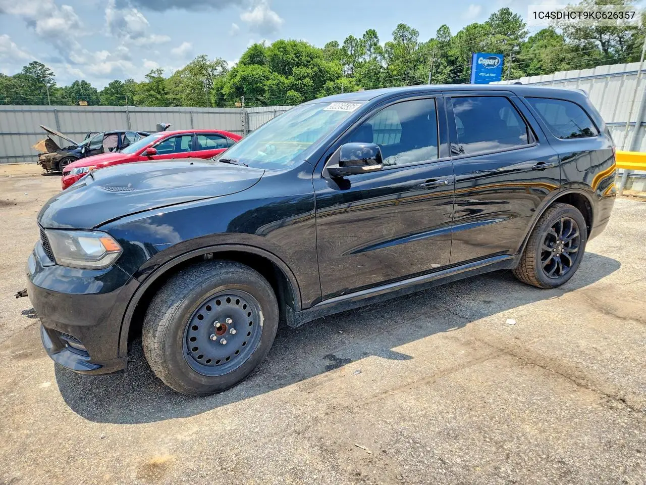 DODGE DURANGO 2019, VIN 1C4SDHCT9KC626357