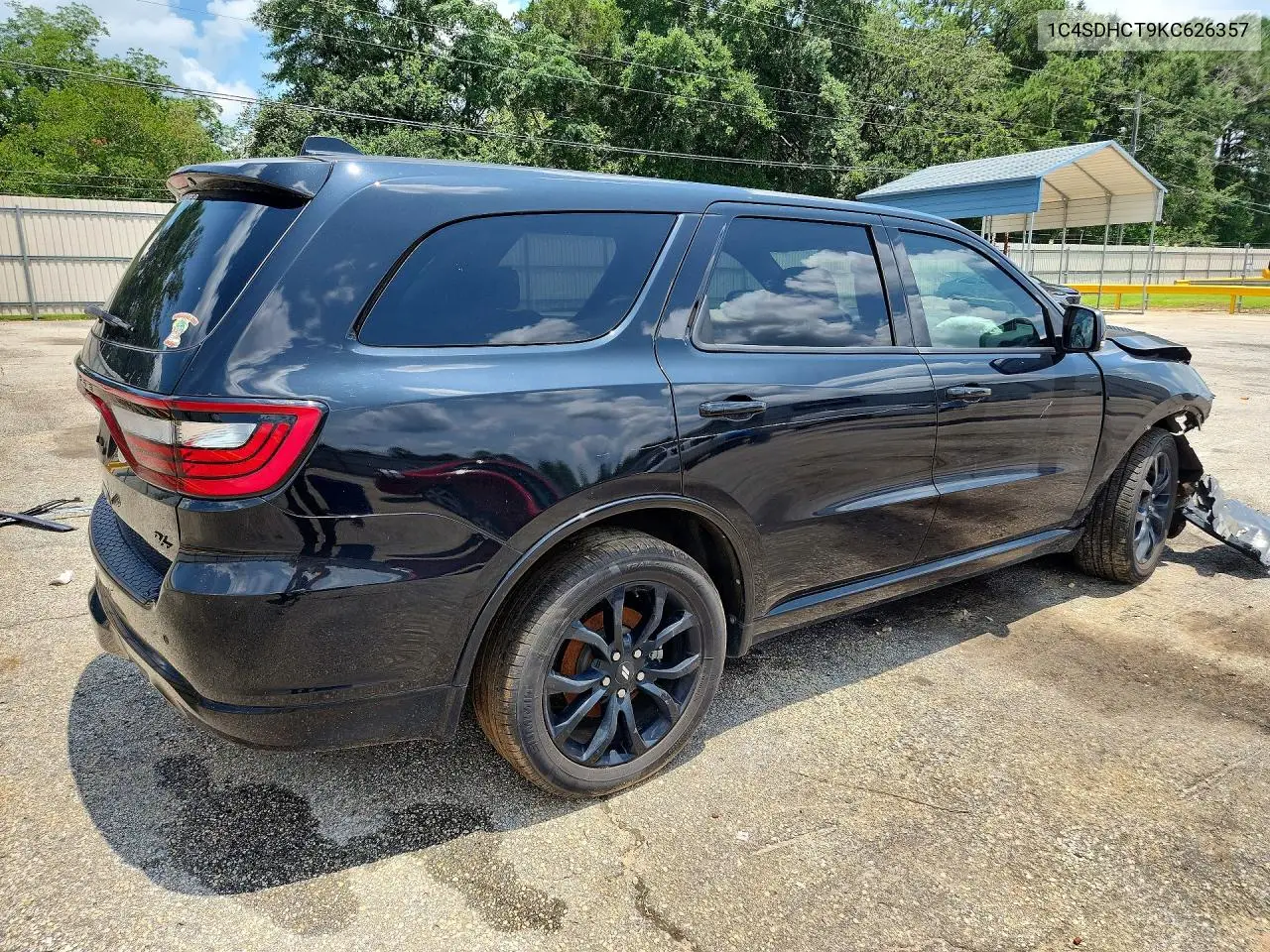 2019 DODGE DURANGO VIN 1C4SDHCT9KC626357 — фото 3