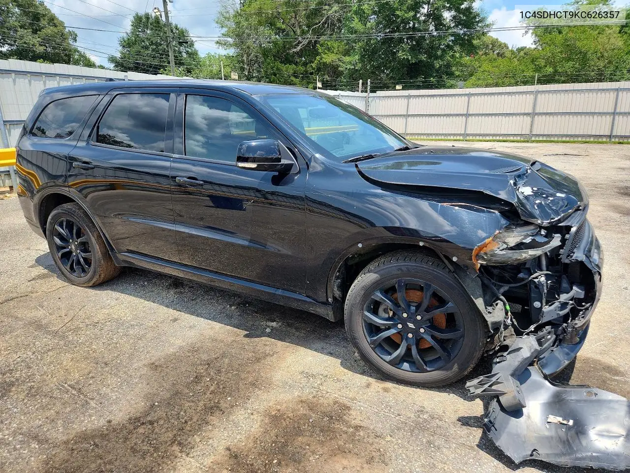2019 DODGE DURANGO VIN 1C4SDHCT9KC626357 — фото 4