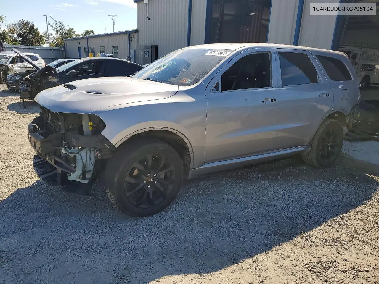 DODGE DURANGO 2019, VIN 1C4RDJDG8KC795194