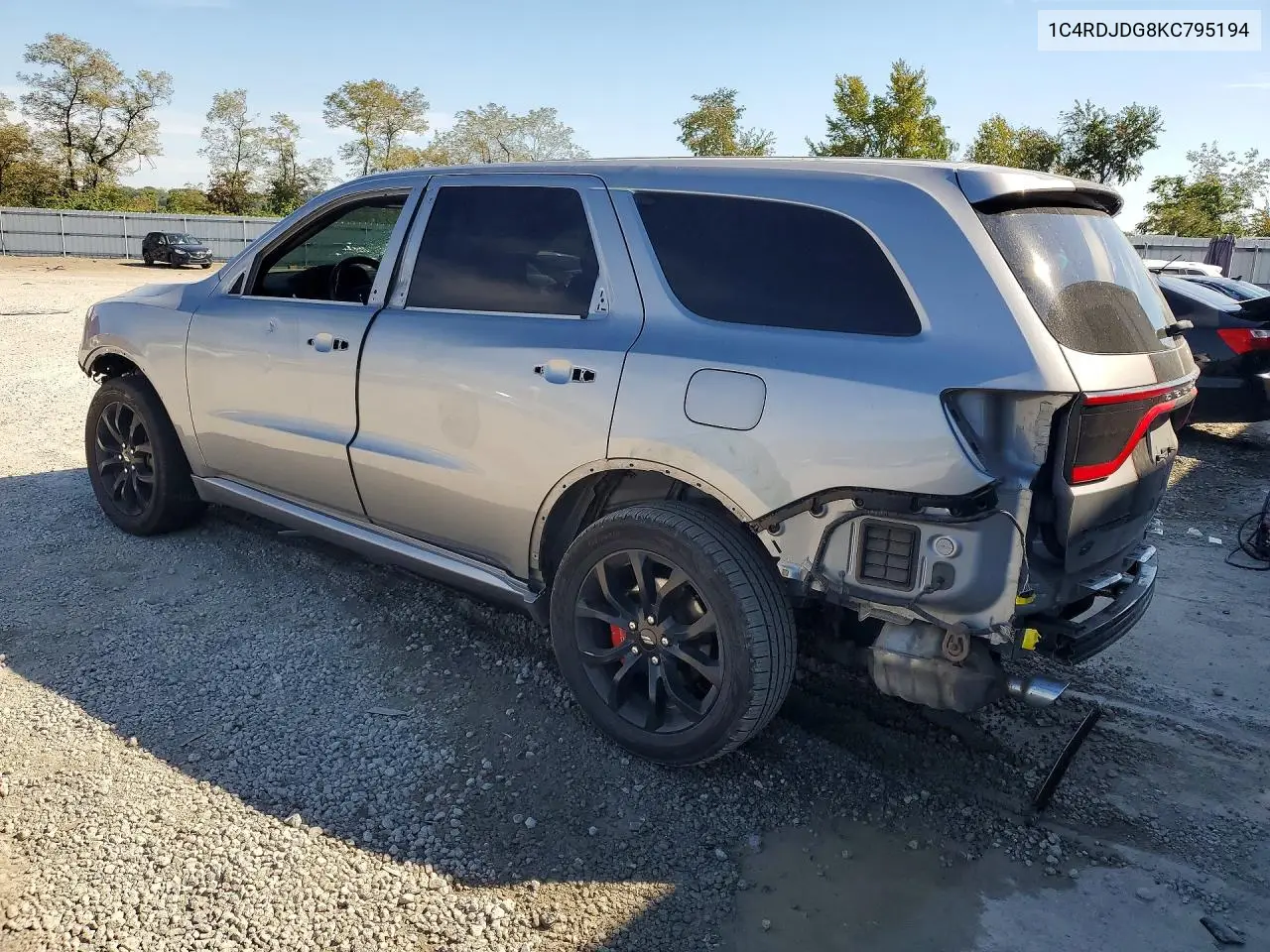 2019 DODGE DURANGO VIN 1C4RDJDG8KC795194 — фото 2