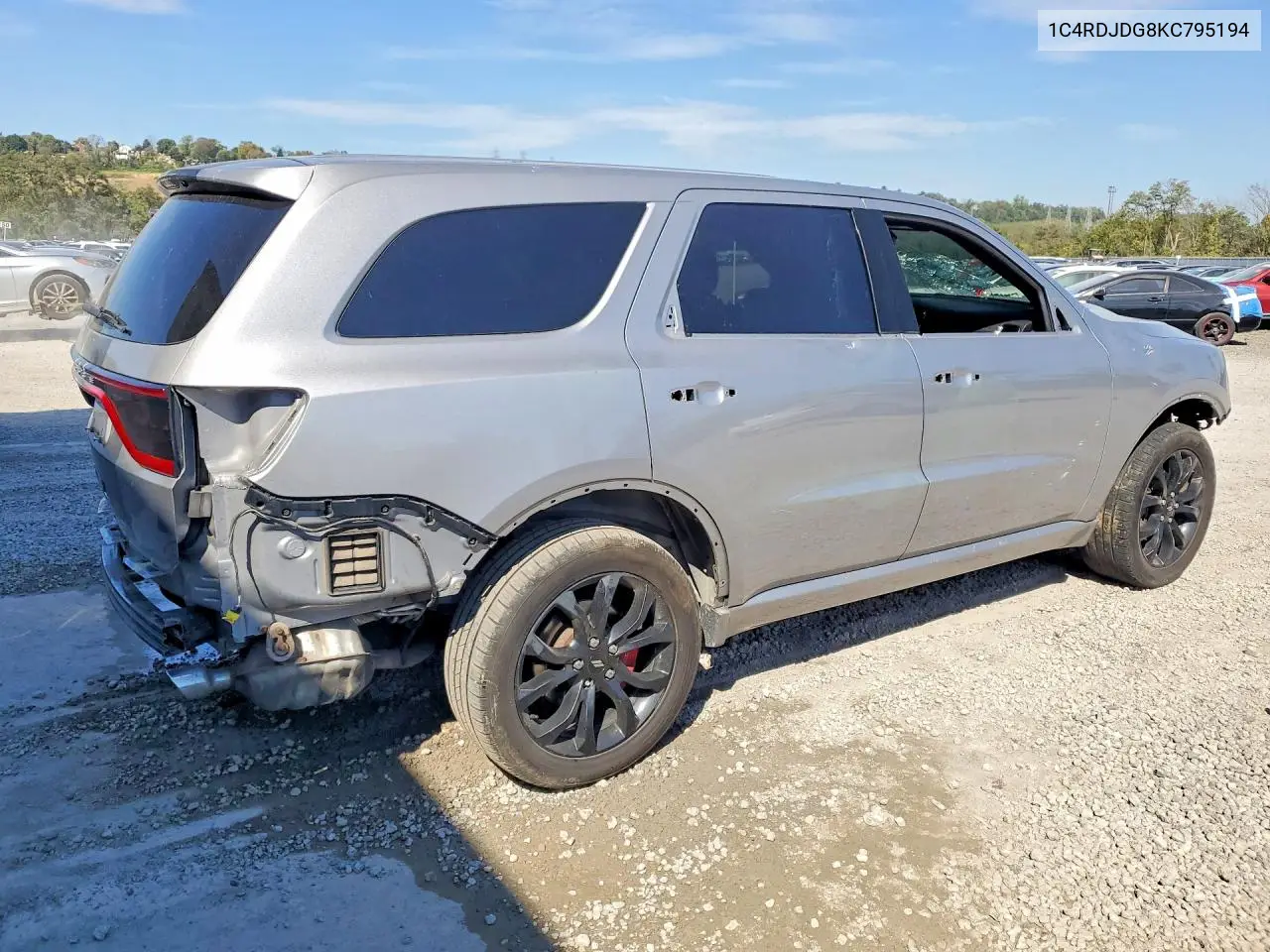 2019 DODGE DURANGO VIN 1C4RDJDG8KC795194 — фото 3