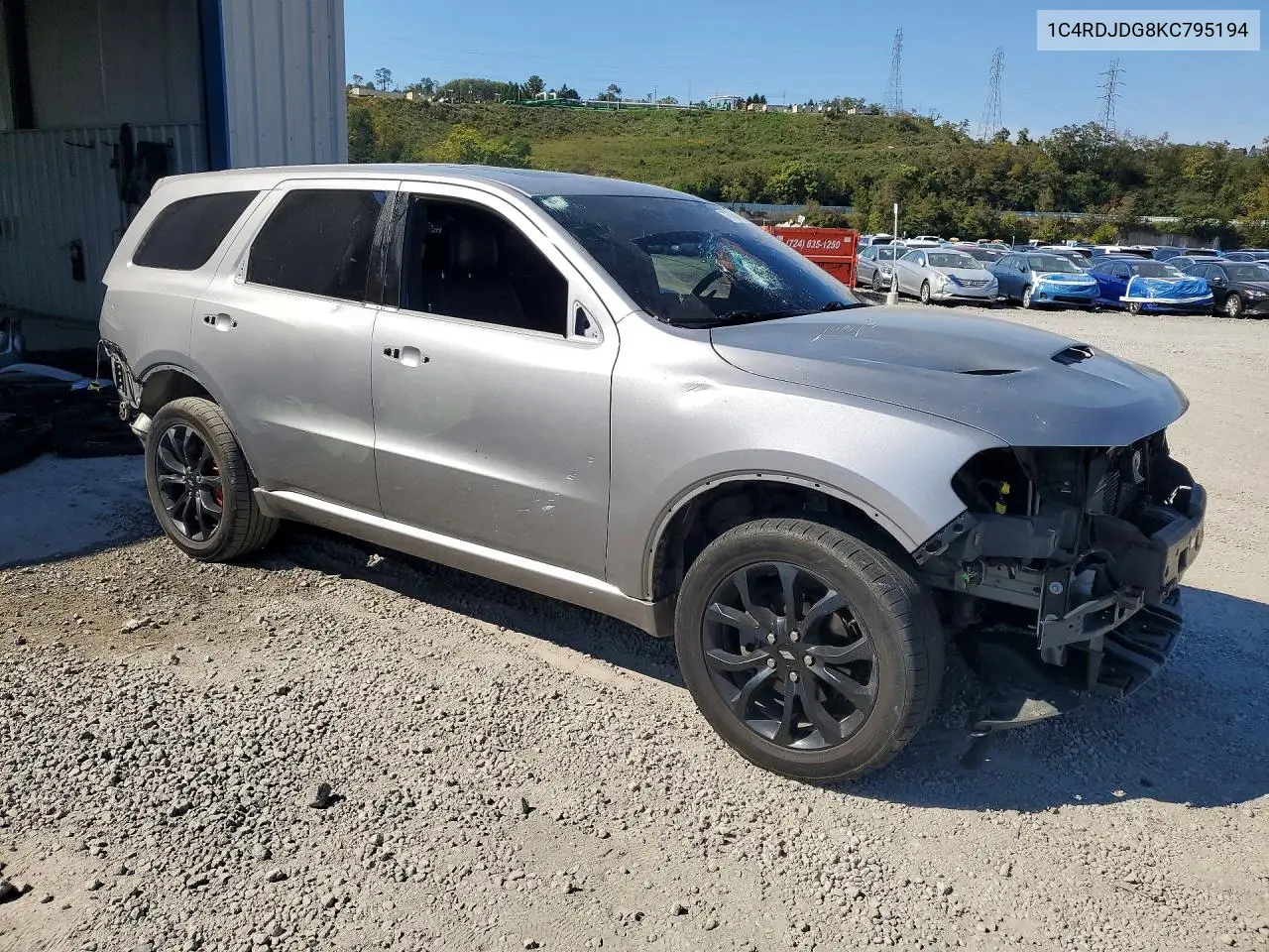 2019 DODGE DURANGO VIN 1C4RDJDG8KC795194 — фото 4