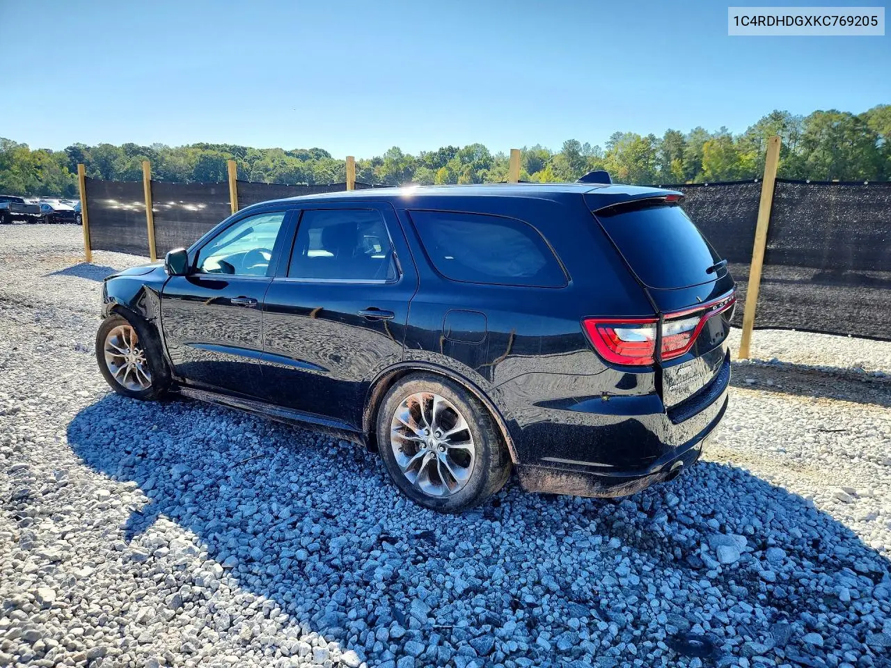 2019 DODGE DURANGO VIN 1C4RDHDGXKC769205 — фото 2