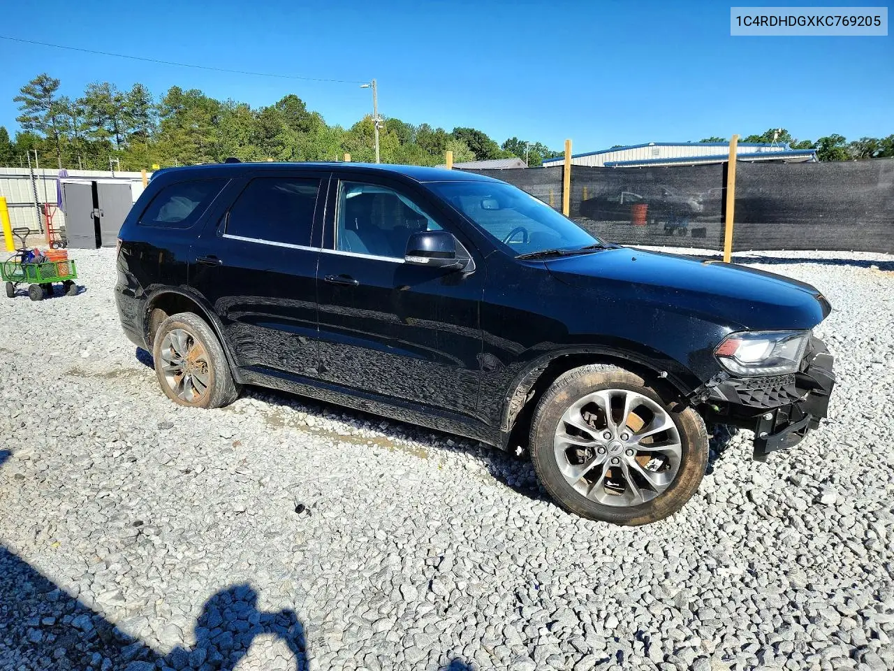2019 DODGE DURANGO VIN 1C4RDHDGXKC769205 — фото 4