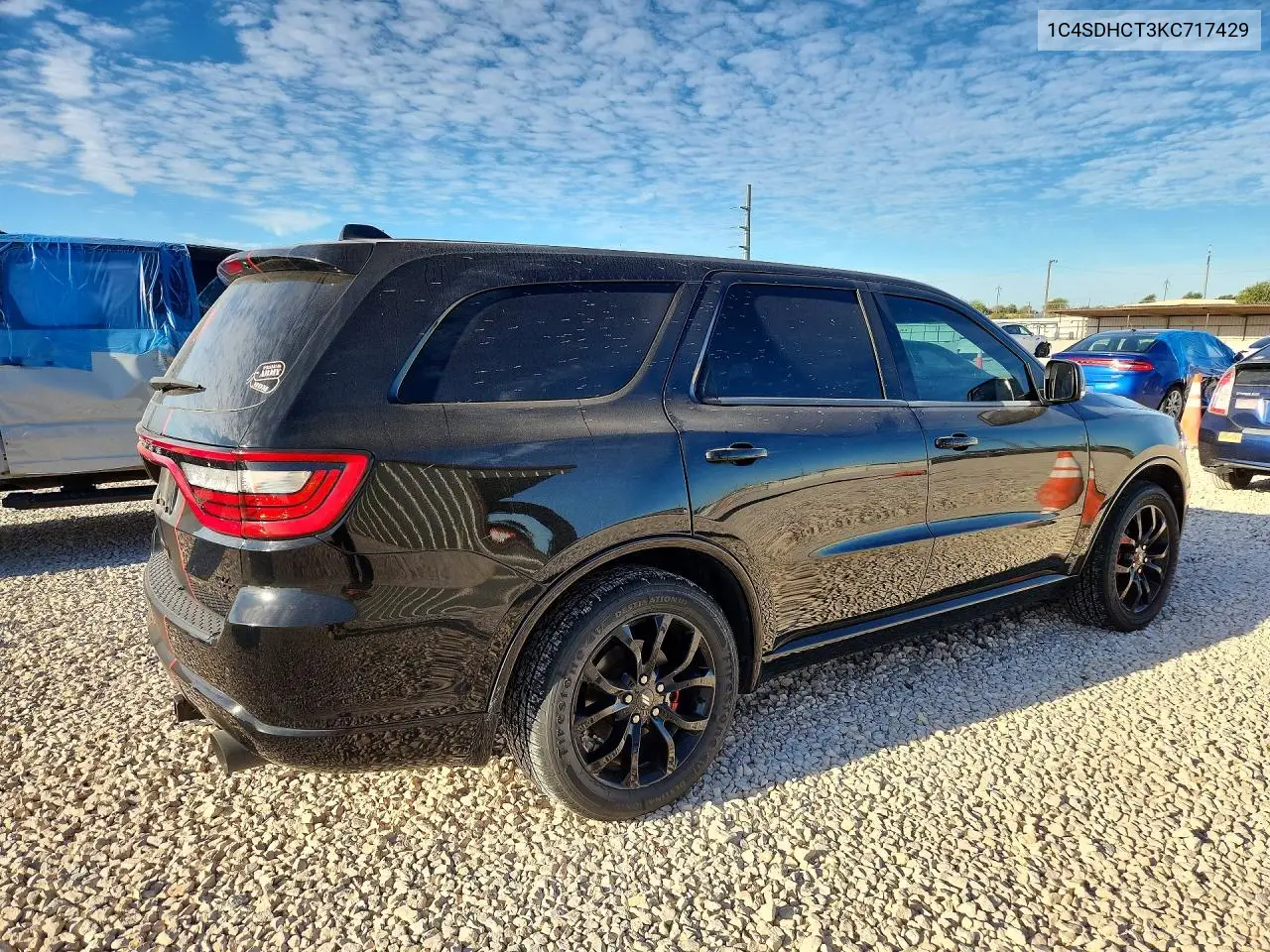 2019 DODGE DURANGO VIN 1C4SDHCT3KC717429 — фото 3
