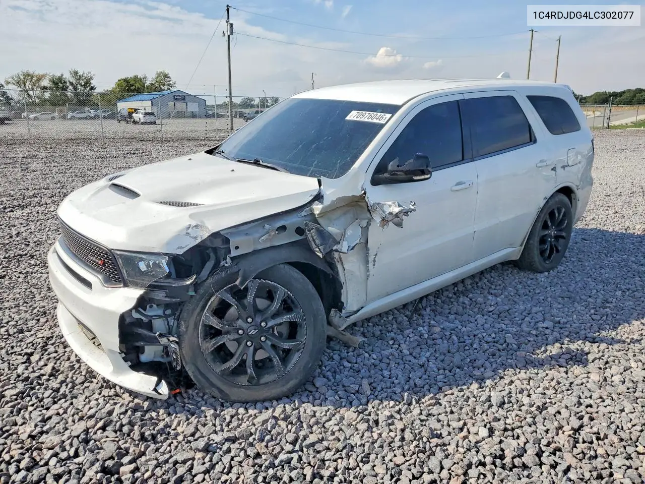 DODGE DURANGO 2020, VIN 1C4RDJDG4LC302077