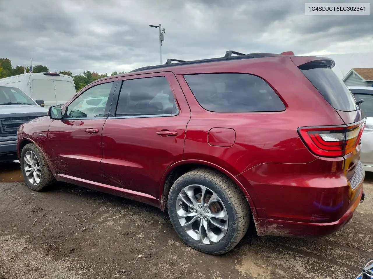 2020 DODGE DURANGO VIN 1C4SDJCT6LC302341 — фото 2