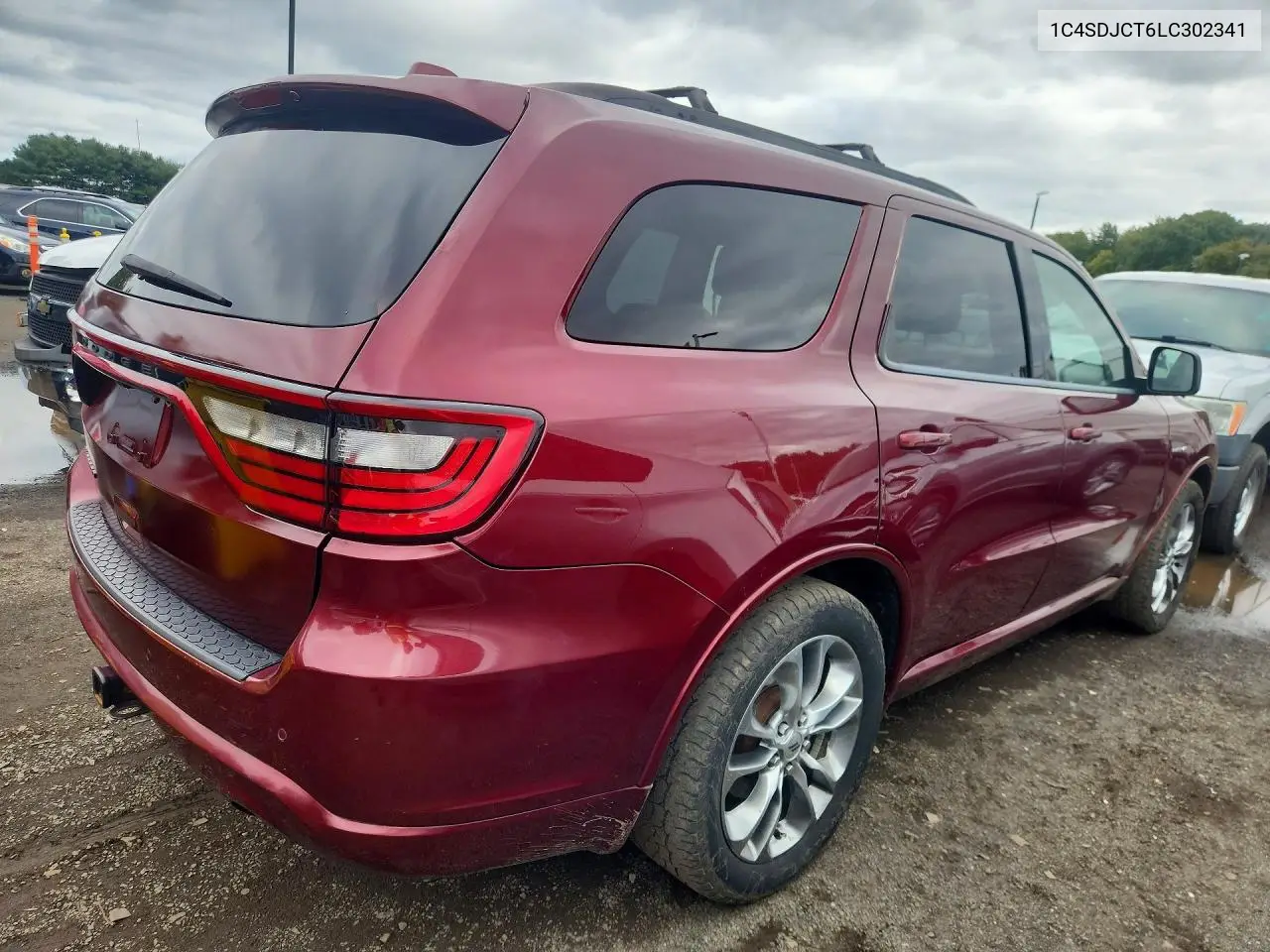 2020 DODGE DURANGO VIN 1C4SDJCT6LC302341 — фото 3