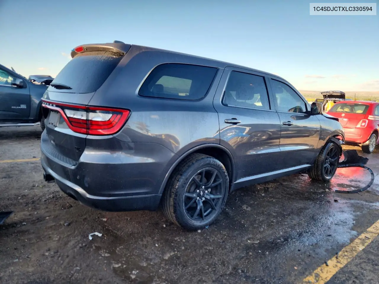 2020 DODGE DURANGO VIN 1C4SDJCTXLC330594 — фото 3