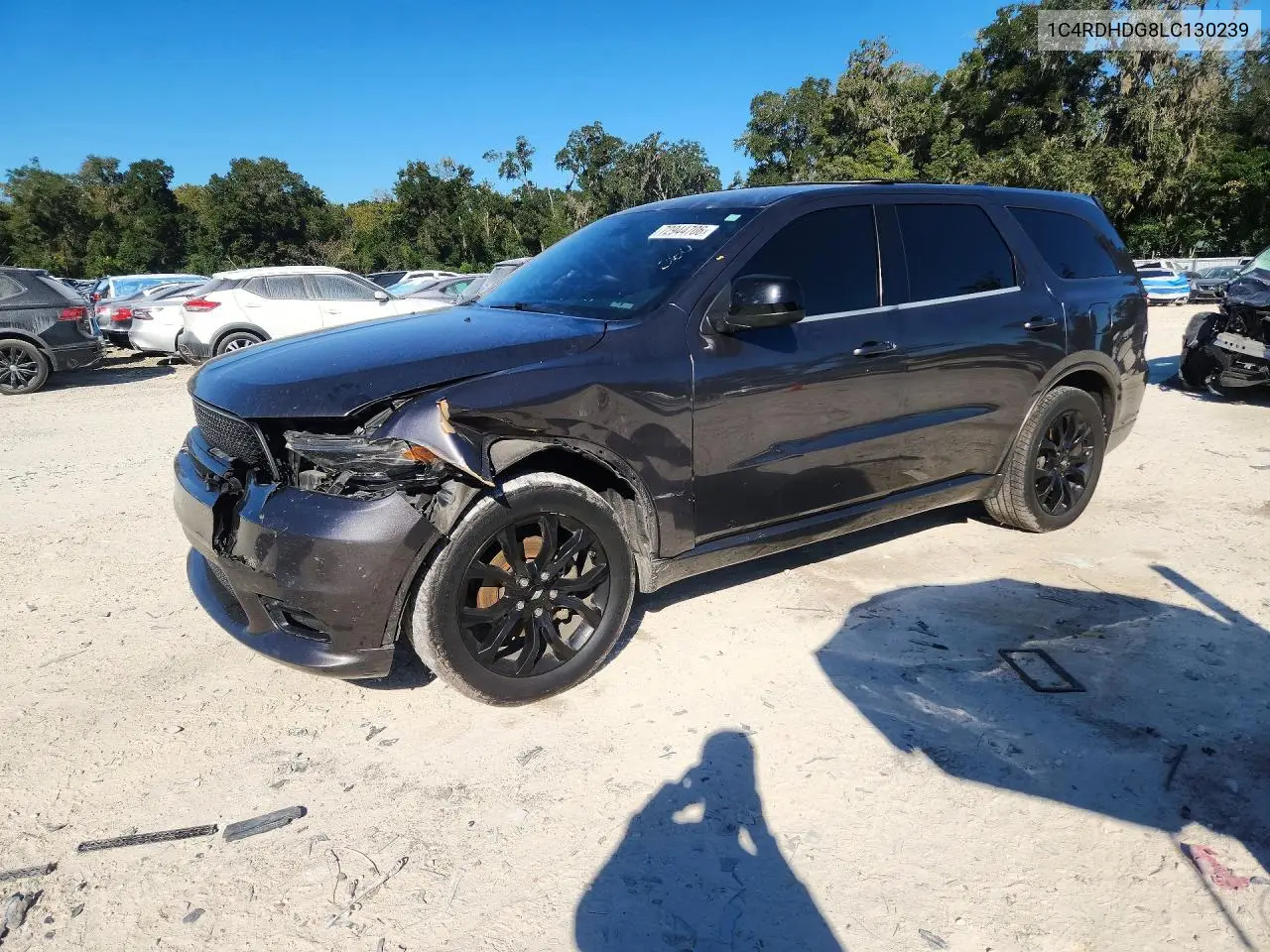 DODGE DURANGO 2020, VIN 1C4RDHDG8LC130239