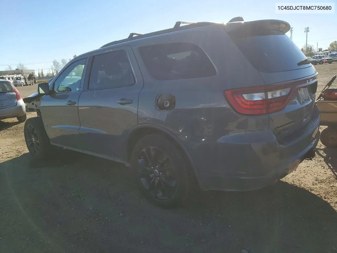 2021 DODGE DURANGO VIN 1C4SDJCT8MC750680 — фото 2