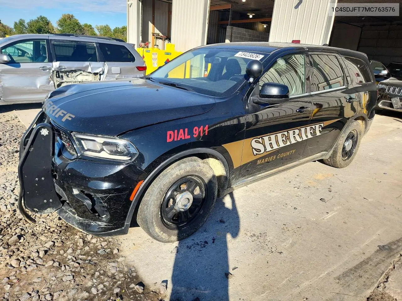 DODGE DURANGO 2021, VIN 1C4SDJFT7MC763576