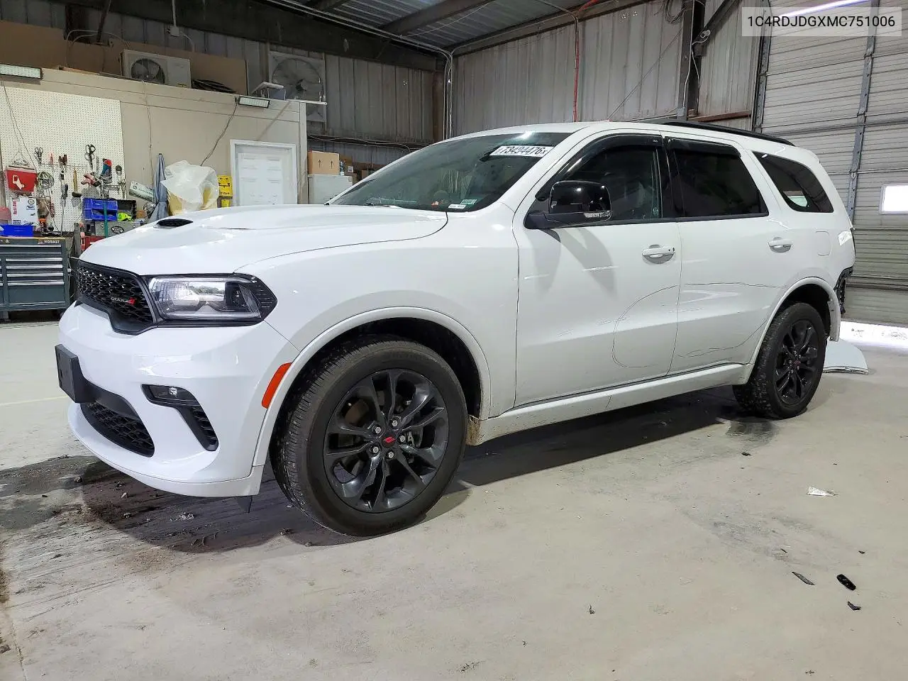 DODGE DURANGO 2021, VIN 1C4RDJDGXMC751006