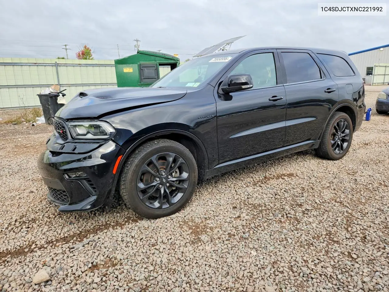 DODGE DURANGO 2022, VIN 1C4SDJCTXNC221992