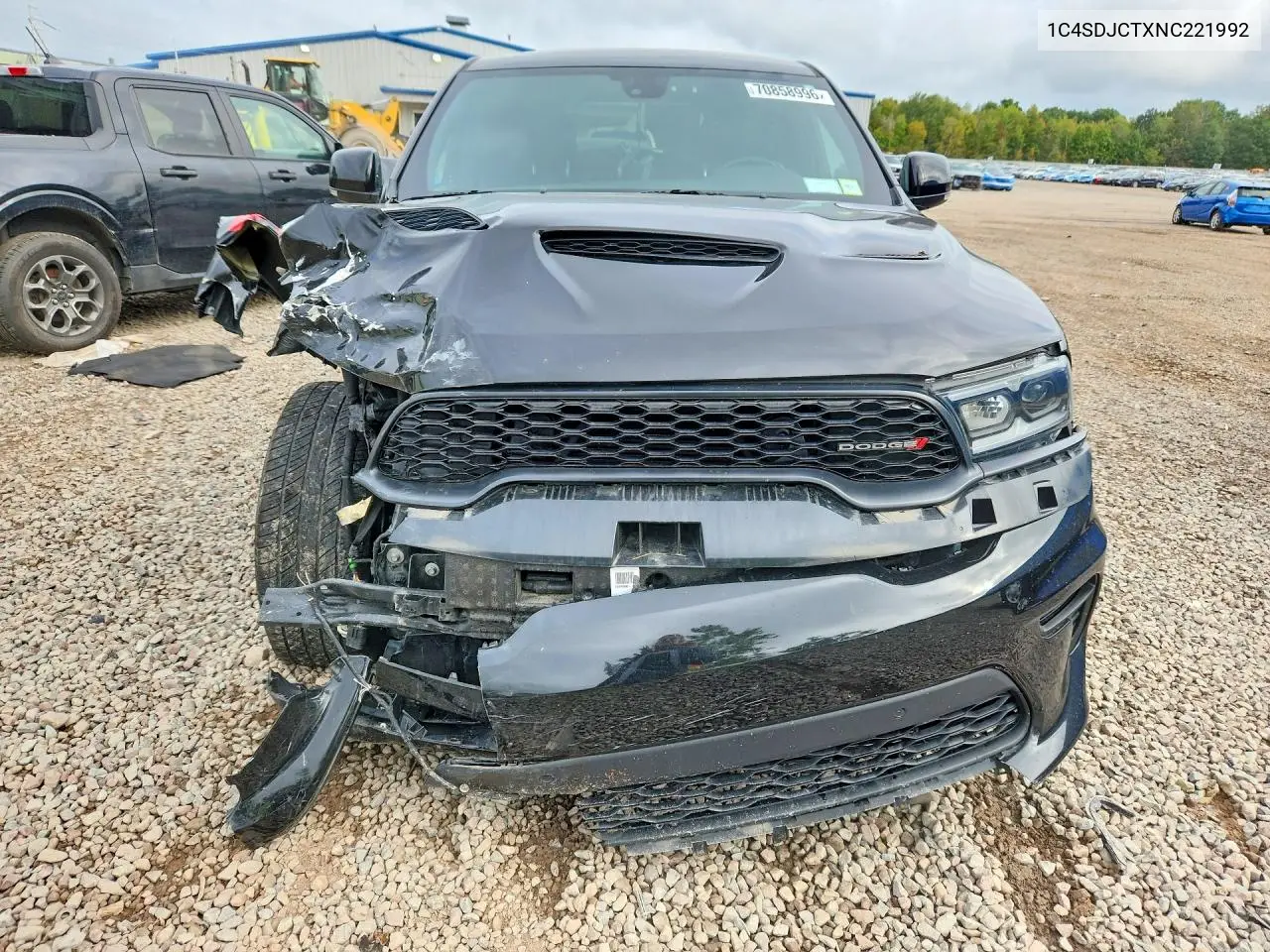 2022 DODGE DURANGO VIN 1C4SDJCTXNC221992 — фото 5