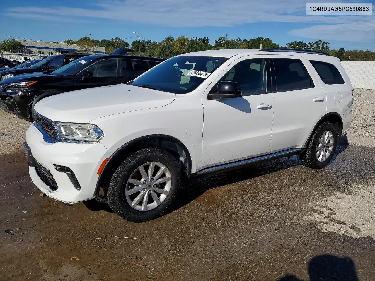 DODGE DURANGO 2023, VIN 1C4RDJAG5PC690883