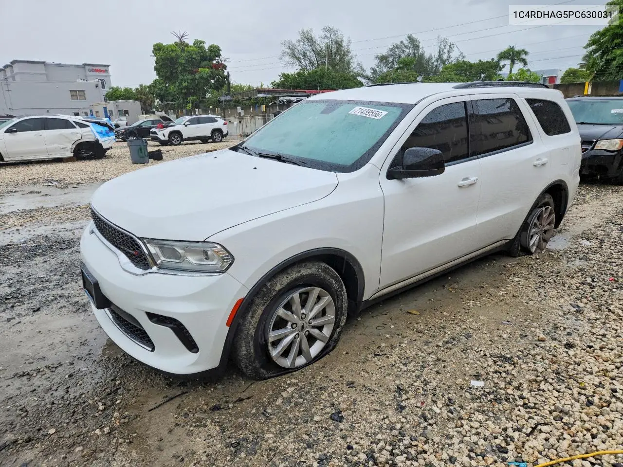 DODGE DURANGO 2023, VIN 1C4RDHAG5PC630031