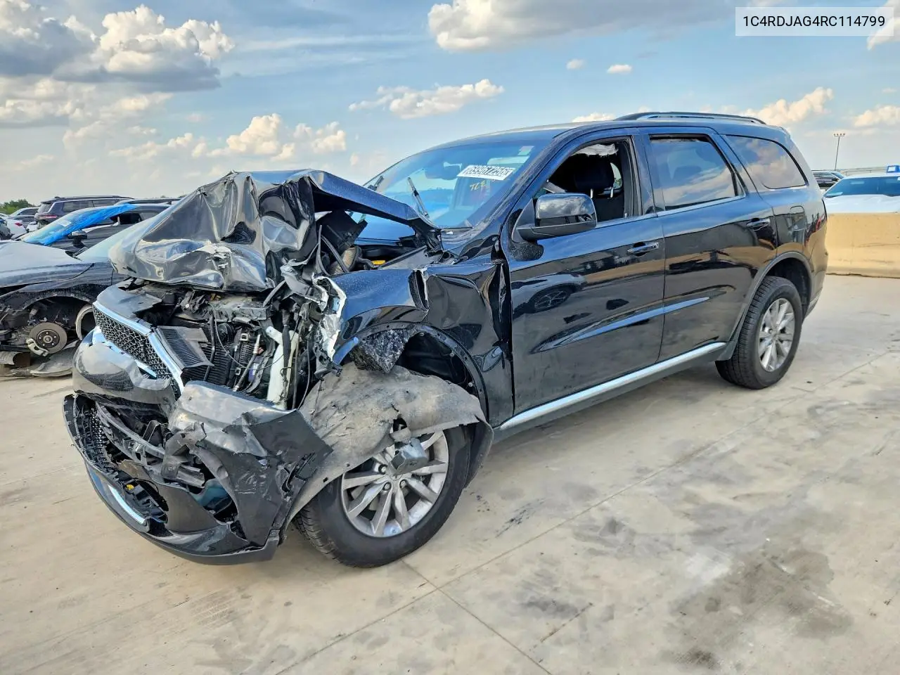 DODGE DURANGO 2024, VIN 1C4RDJAG4RC114799