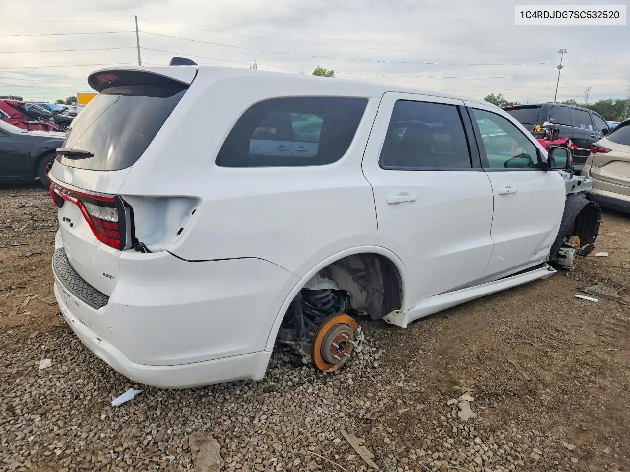 2025 DODGE DURANGO VIN 1C4RDJDG7SC532520 — фото 3