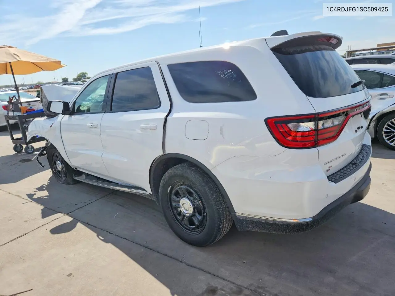 2025 DODGE DURANGO VIN 1C4RDJFG1SC509425 — фото 2