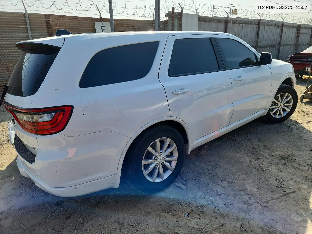 2025 DODGE DURANGO VIN 1C4RDHDG3SC512502 — фото 3