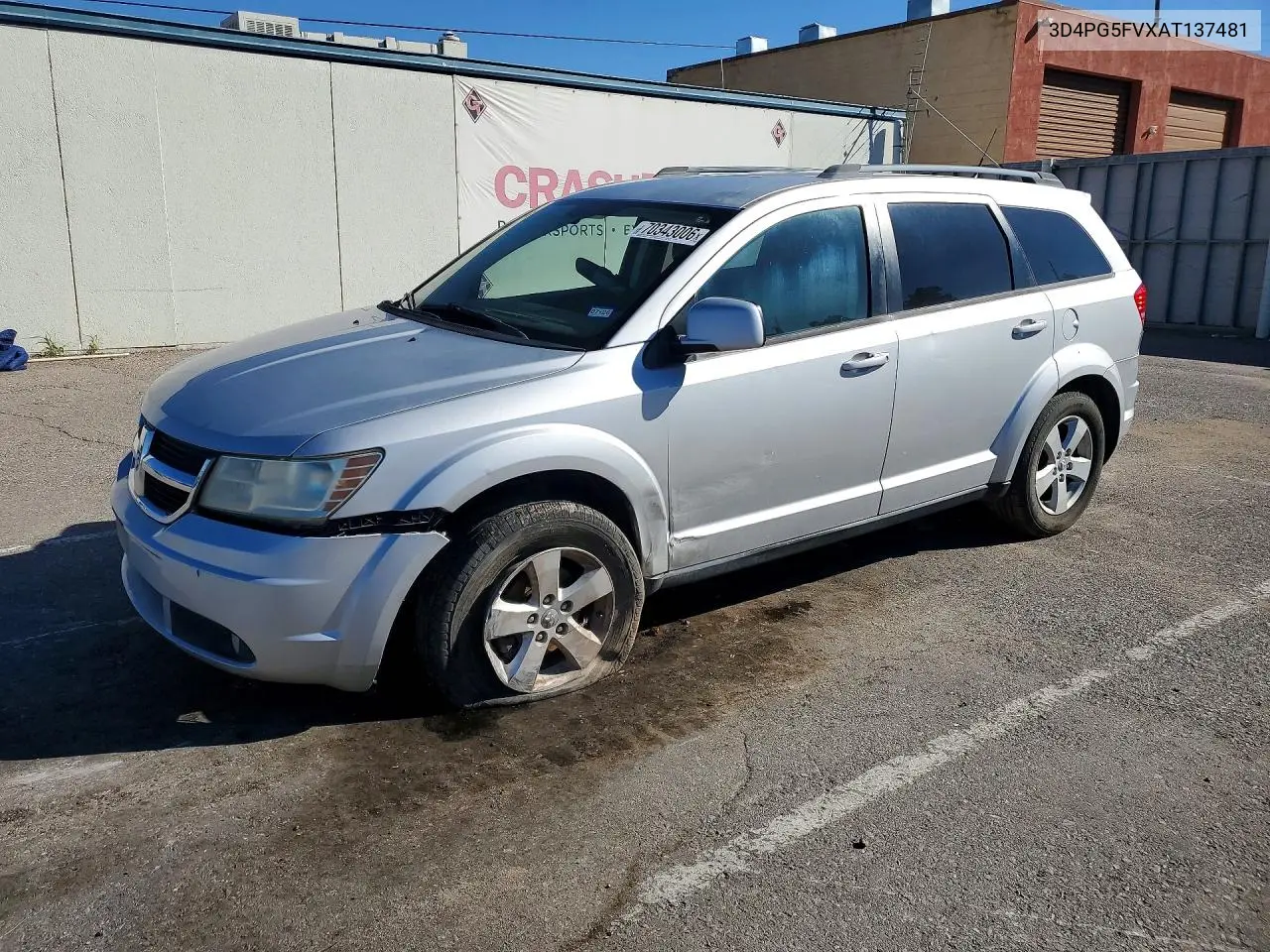 DODGE JOURNEY 2010, VIN 3D4PG5FVXAT137481