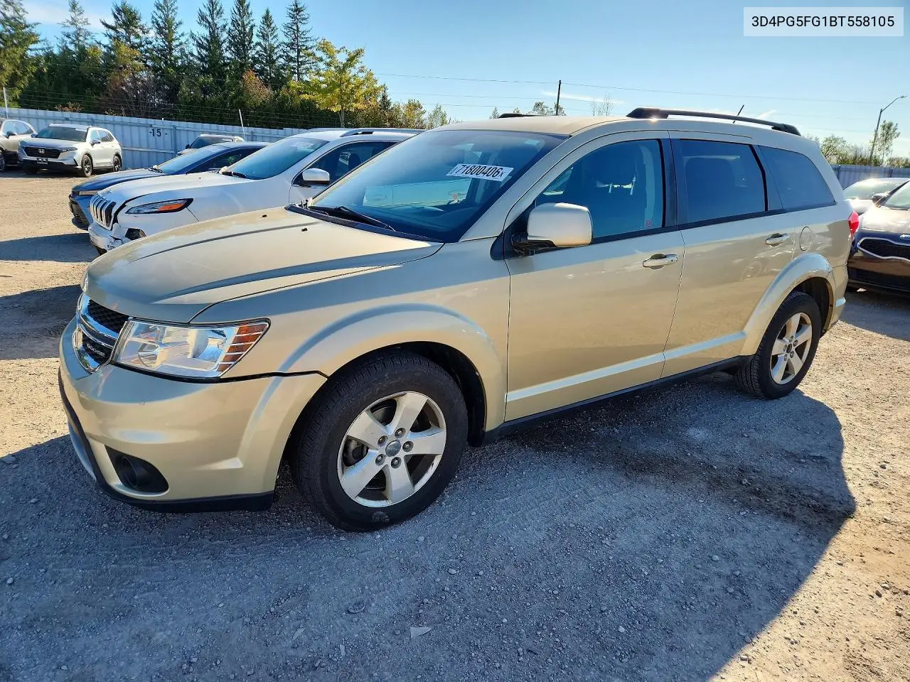 DODGE JOURNEY 2011, VIN 3D4PG5FG1BT558105