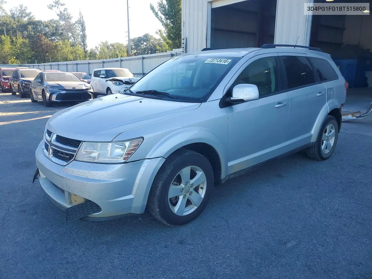 DODGE JOURNEY 2011, VIN 3D4PG1FG1BT515800