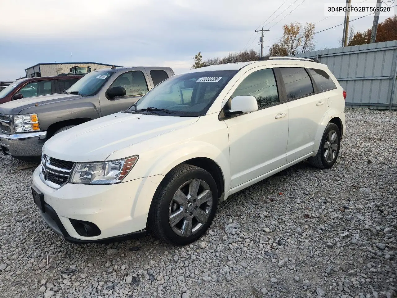DODGE JOURNEY 2011, VIN 3D4PG5FG2BT569520