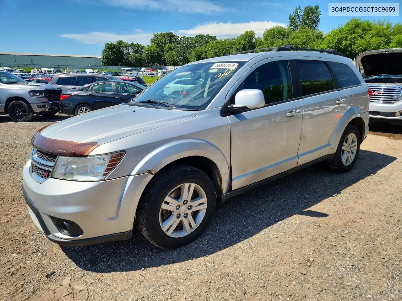 DODGE JOURNEY 2012, VIN 3C4PDCCG5CT309659