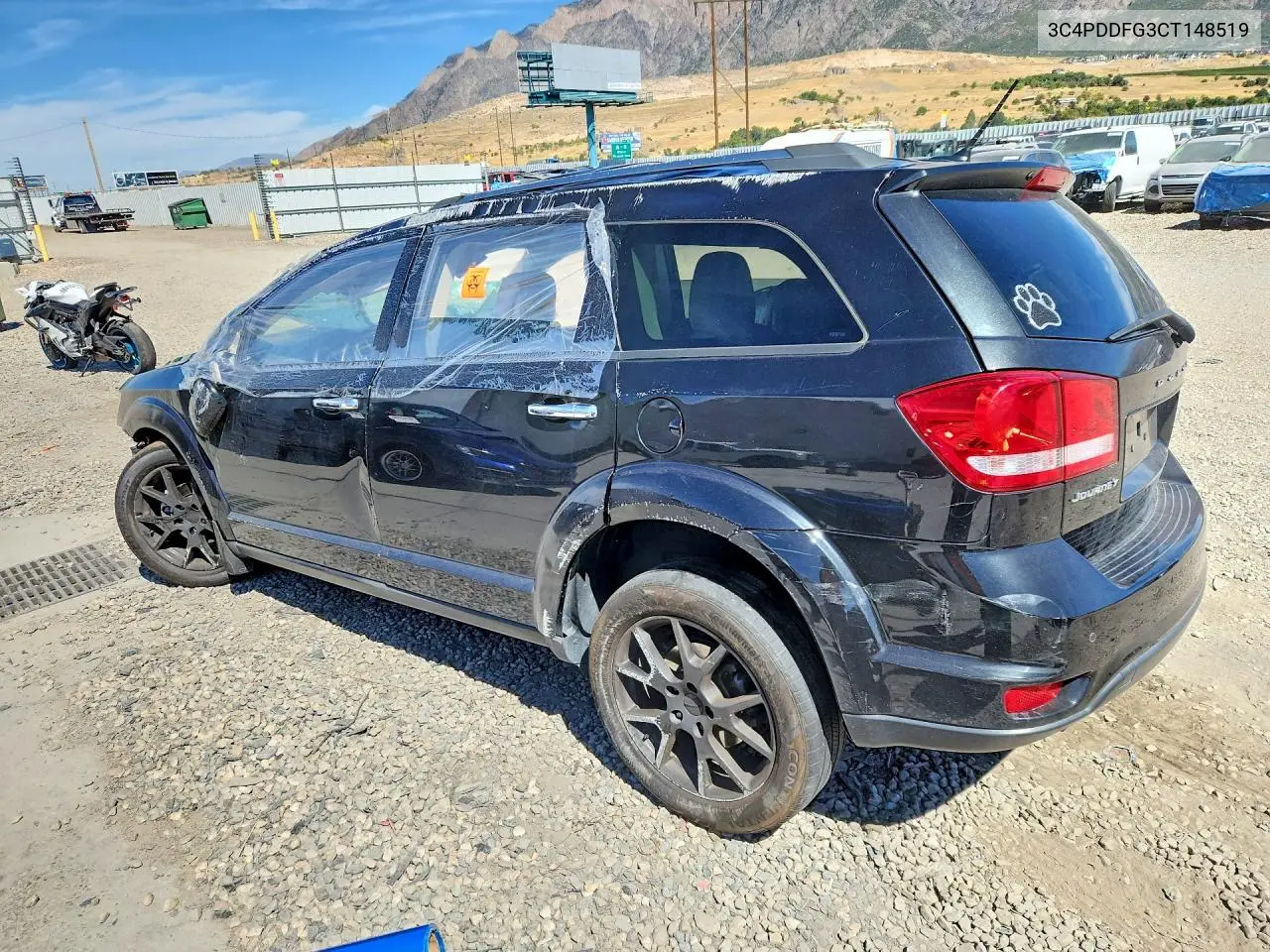 2012 DODGE JOURNEY VIN 3C4PDDFG3CT148519 — фото 2