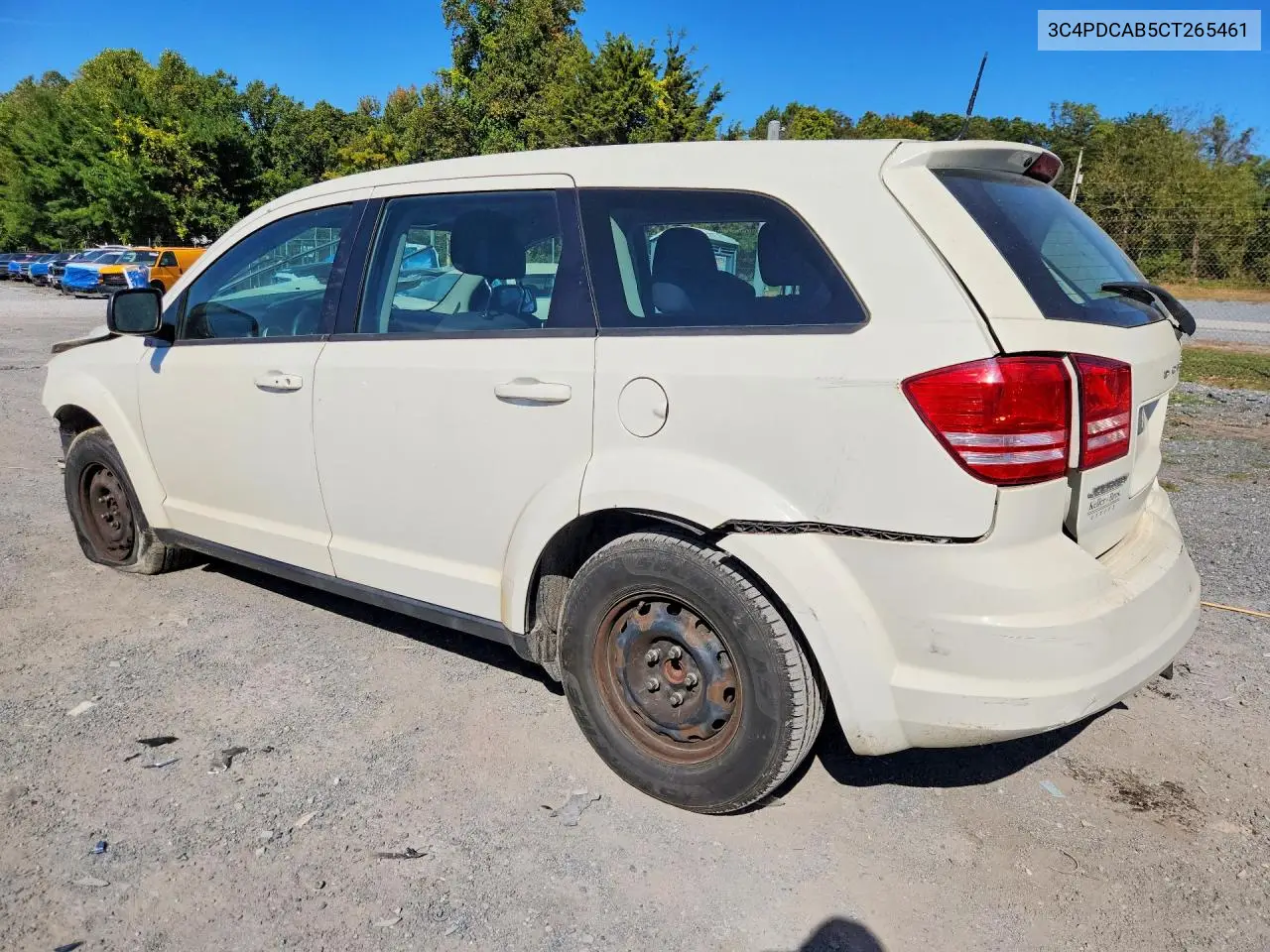 2012 DODGE JOURNEY VIN 3C4PDCAB5CT265461 — фото 2