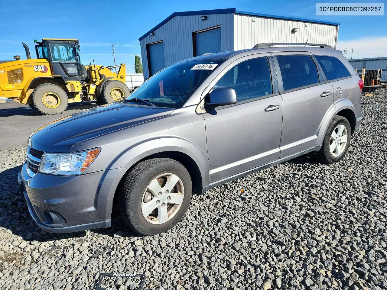 DODGE JOURNEY 2012, VIN 3C4PDDBG8CT397257