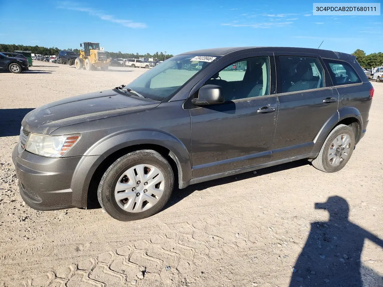 DODGE JOURNEY 2013, VIN 3C4PDCAB2DT680111